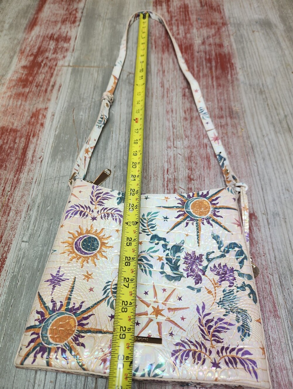 Brahmin Katie Crossbody Bag in Vitality Melbourne - iridescent sheen - Picture 14 of 16